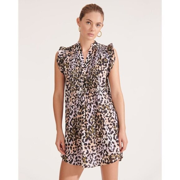 💕VERONICA BEARD💕 Marieta Leopard Cover-Up Dress - Picture 4 of 12